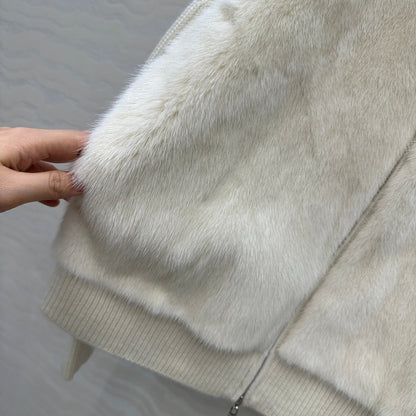LP 25 Coat White Fur Cashmere 299025
