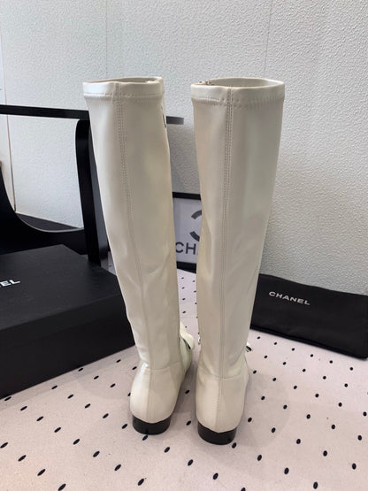 CC 25 Bow-knot Boot White Sheepskin 514068