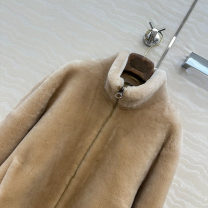 LP 25 Bomber Jacket  Pine Nuts Shearling Leather 314257