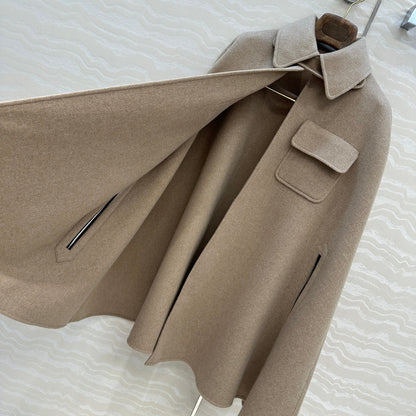 LP 25 Gilda Cape Light Beige Cashmere Wool 314023