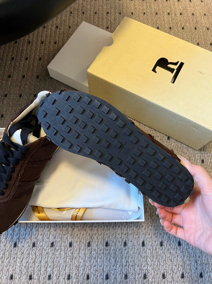 The Row 2025 Sneaker Brown mix Black Suede Canvas 561648