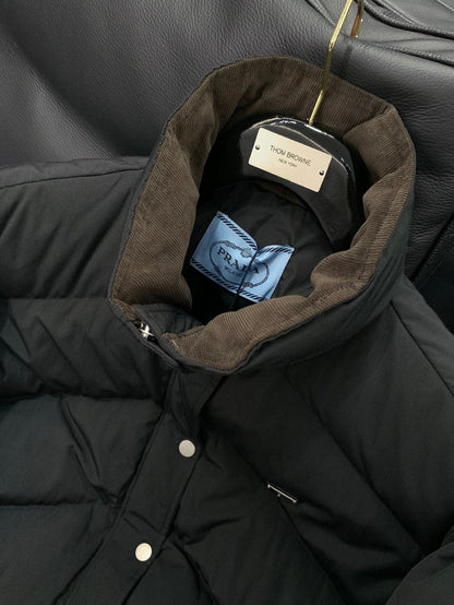 Prada 2025 Jacket Black Brown Down Polyester
