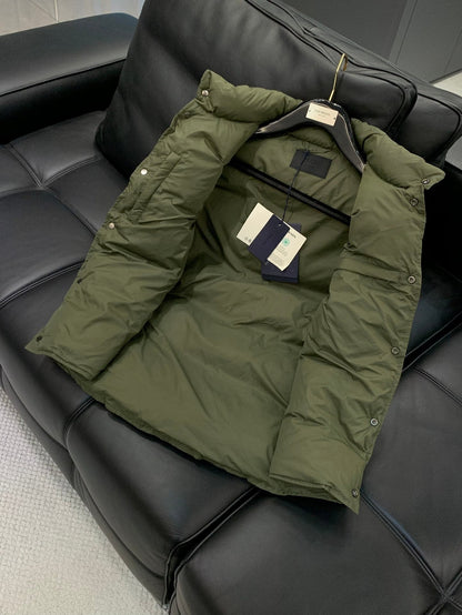 Prada 2025 Prada Re-Nylon Puffer Vest Green Down
