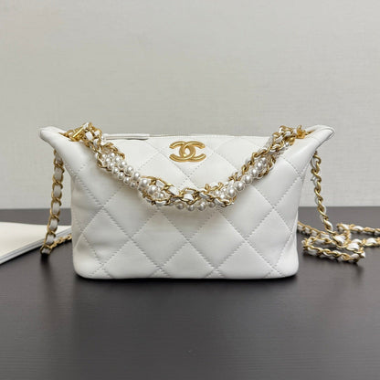 Chanel 2026 Matelassé Pearl Chain Bag Lambskin