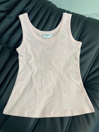 Chanel 2026 Openwork Embroidered Vest Cotton 362446