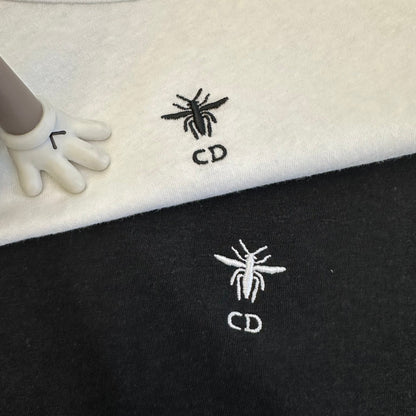 Dior 2026 T-shirt White Black Cotton 359215