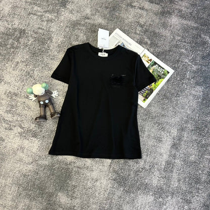 Celine 2026 T-Shirt Black Pink White Cotton 359113