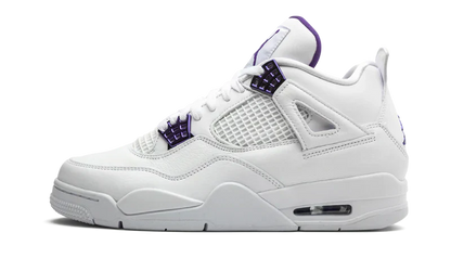 Nike Air Jordan 4 Retro White Purple Leather