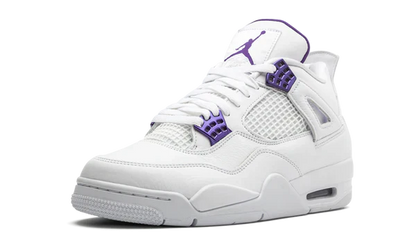 Nike Air Jordan 4 Retro White Purple Leather