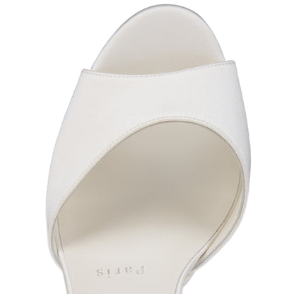 Christian Louboutin 2026 Sandaloo Strappy Sandal 130mm Ivory Red Crepe Satin
