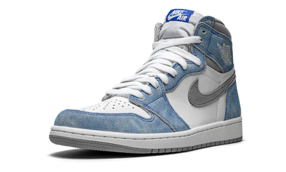 Nike Air Jordan 1 White Blue Suede Leather