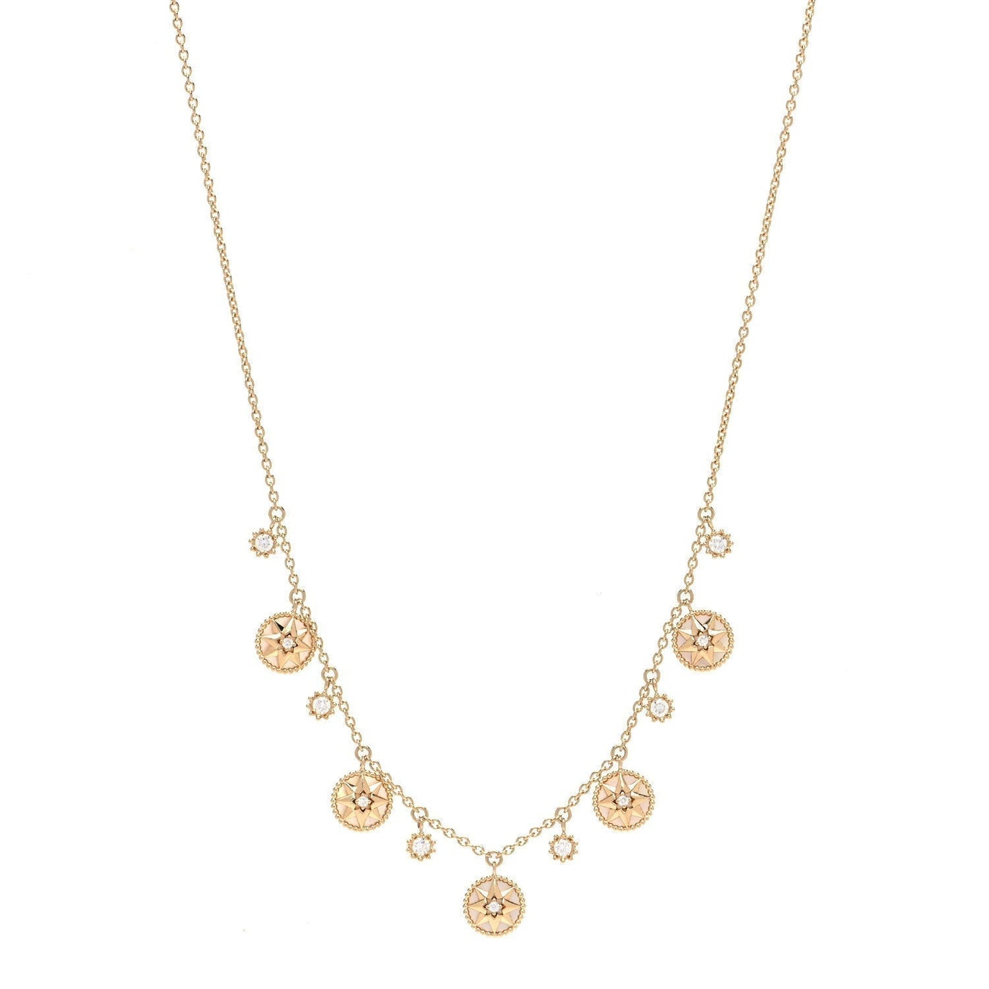 ROSE VENTS 5 MOTIF NECKLACE