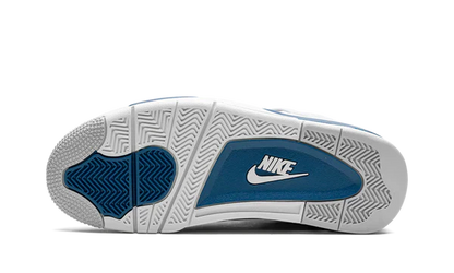 Nike Jordan 4 Retro Military Blue White Suede Leather