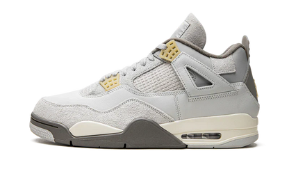 Nike Air Jordan 4 Light Gray Suede Leather
