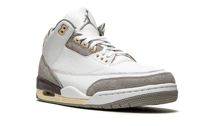 Nike Air Jordan 3 Retro White Gray Brown Suede Leather