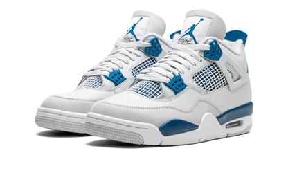 Nike Jordan 4 Retro Military Blue White Suede Leather