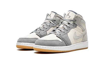 Nike Jordan 1 Mid SE Coconut Milk Particle Grey Suede
