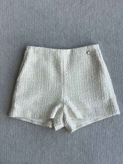 Chanel 2026 Short White Tweed
