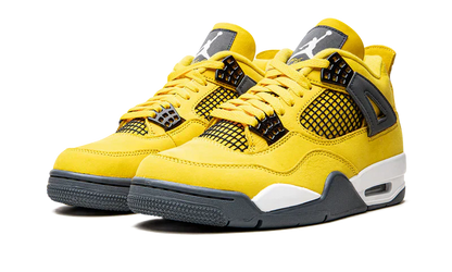 Nike Air Jordan 4 Yellow Black Suede 05