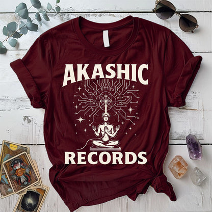 Akashic Divine Download T-Shirt Mockup Maroon