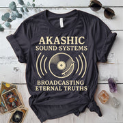Akashic Sound Systems T-Shirt Mockup Dark Heather Grey