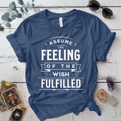 Assume The Feeling T-Shirt Mockup Maroon