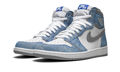 Nike Air Jordan 1 White Blue Suede Leather