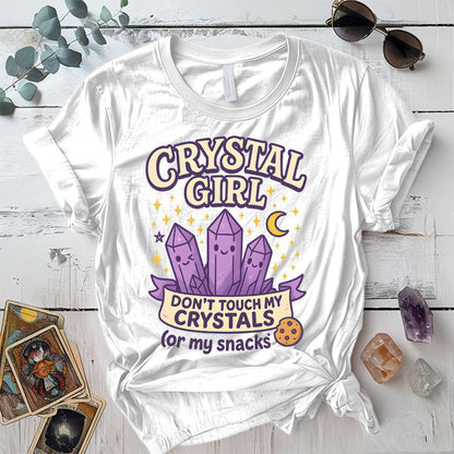 Crystal Girl T-Shirt Mockup White