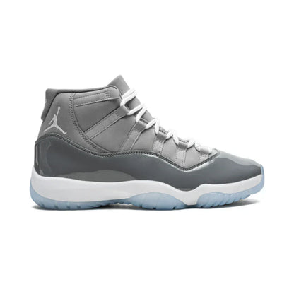 Nike Air Jordan 11 Cool Grey Patent Leather Nubuck