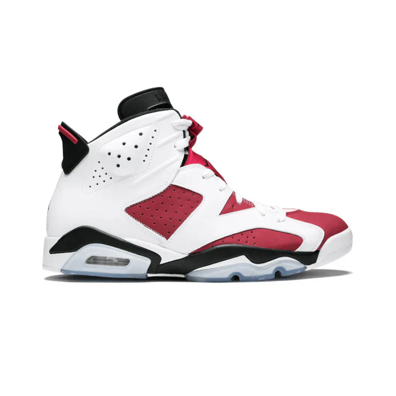 Nike Air Jordan 6 Retro Carmine Red White Leather