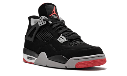Nike Air Jordan 4 Black Gray Red Suede TPU