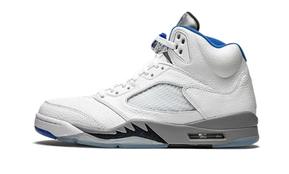Nike Air Jordan 5 Retro White Stealth Gray Leather