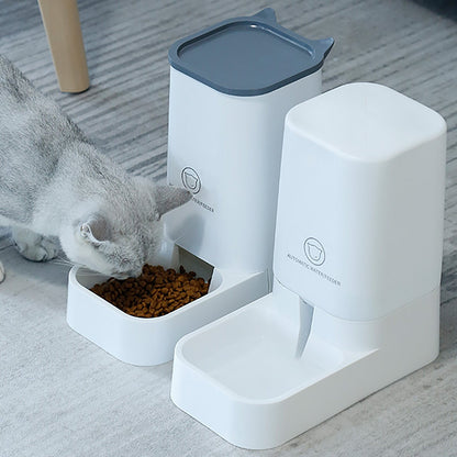 Distributeur croquette & eau grande capacité 3,8L