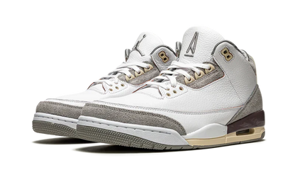 Nike Air Jordan 3 Retro White Gray Brown Suede Leather