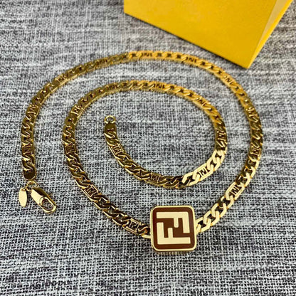 FOREVER FF GOLD NECKLACE