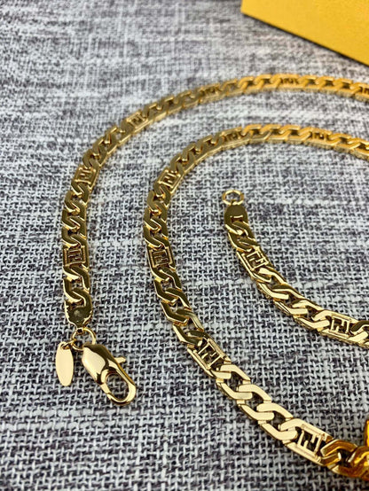 FOREVER FF GOLD NECKLACE