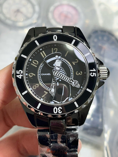 J12 38mm Mademoiselle Automatic Black Ceramic