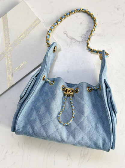 CC 25C Hobo Bag 30cm Denim