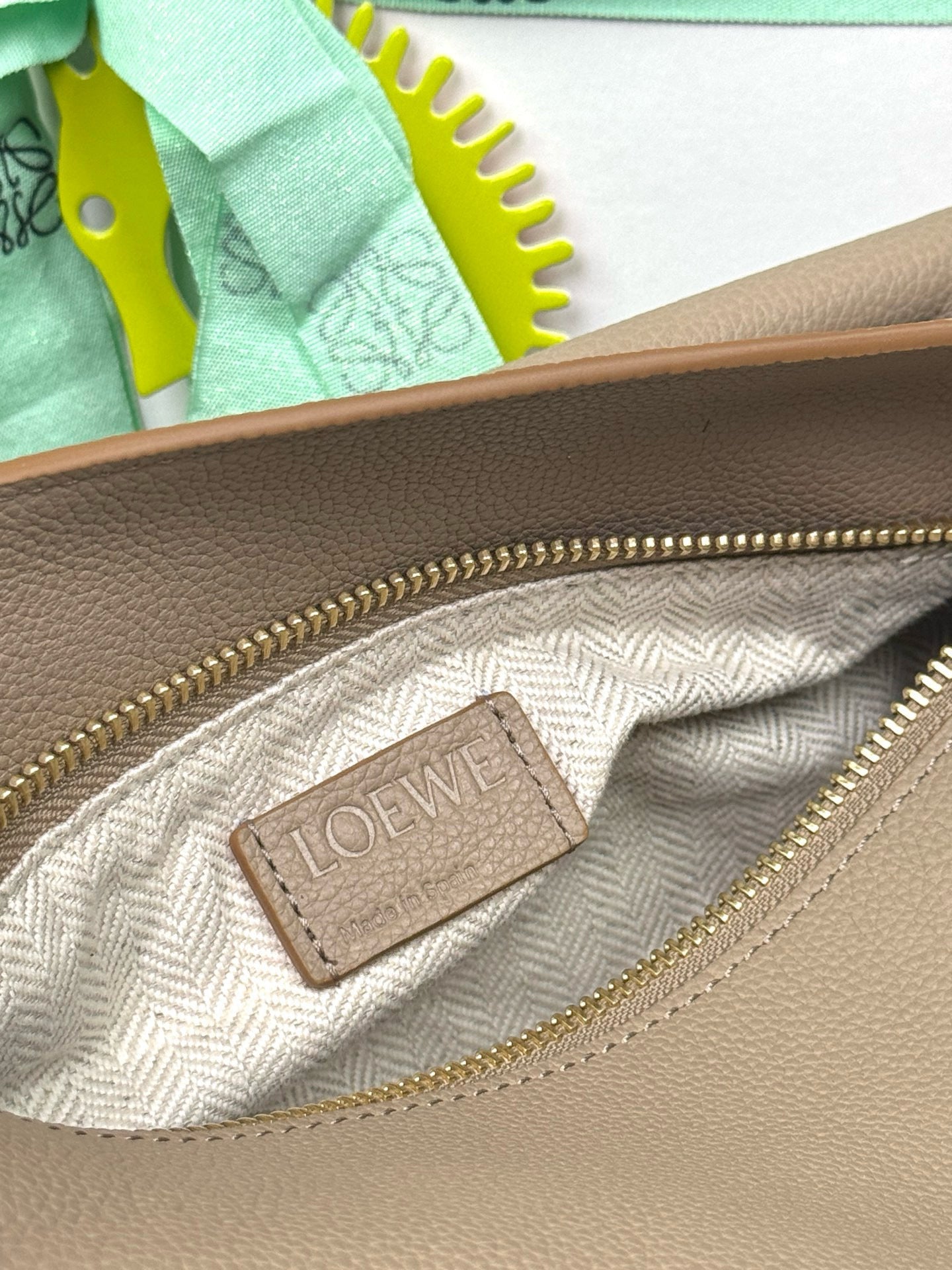 Loewe Small Puzzle Bag in Sand Soft Grained Calfskin