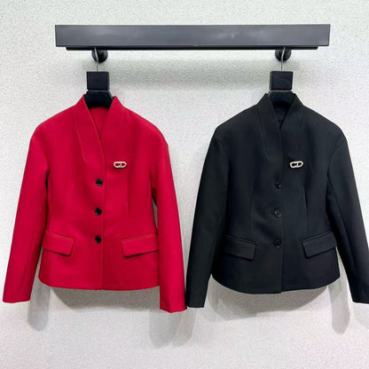 Dior Jacket Black and Red Polyester