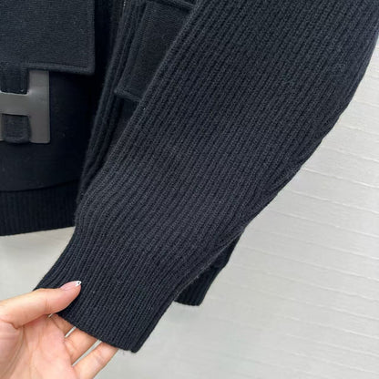 HM 25 Jacket Black Wool 02659