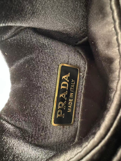 Prada Padded Mini Bag Black Velvet