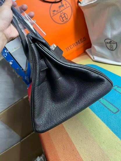 Hermes Birkin 29cm Bag Black Gold Hardware Togo Leather