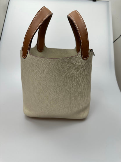 Hermes Picotin Lock 18 Beige mix Brown Togo Leather 255565