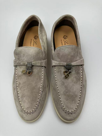 LP Summer Charms Walk Loafers Grey Beige Suede  994498