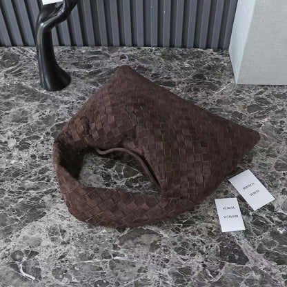 BV 25 Hop Bag Dark Brown Suede