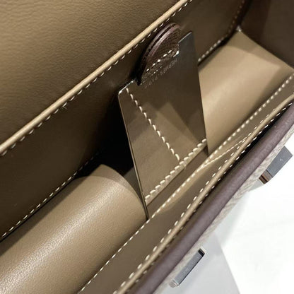 HM Constance Elan 24cm Bag Taupe Epsom Leather Silver Hardware