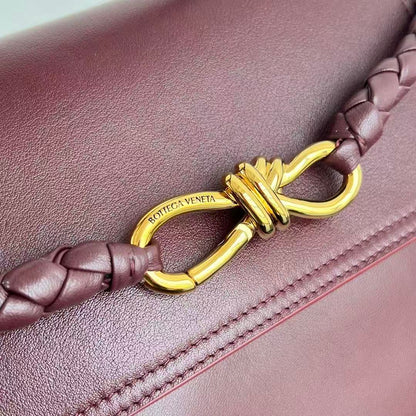 Bottega Veneta 2025 Ciao Ciao Bag 34cm Burgundy Calfskin