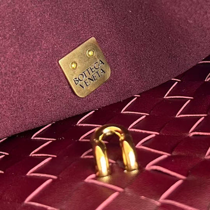 Bottega Veneta 2025 Ciao Ciao Bag 34cm Burgundy Calfskin