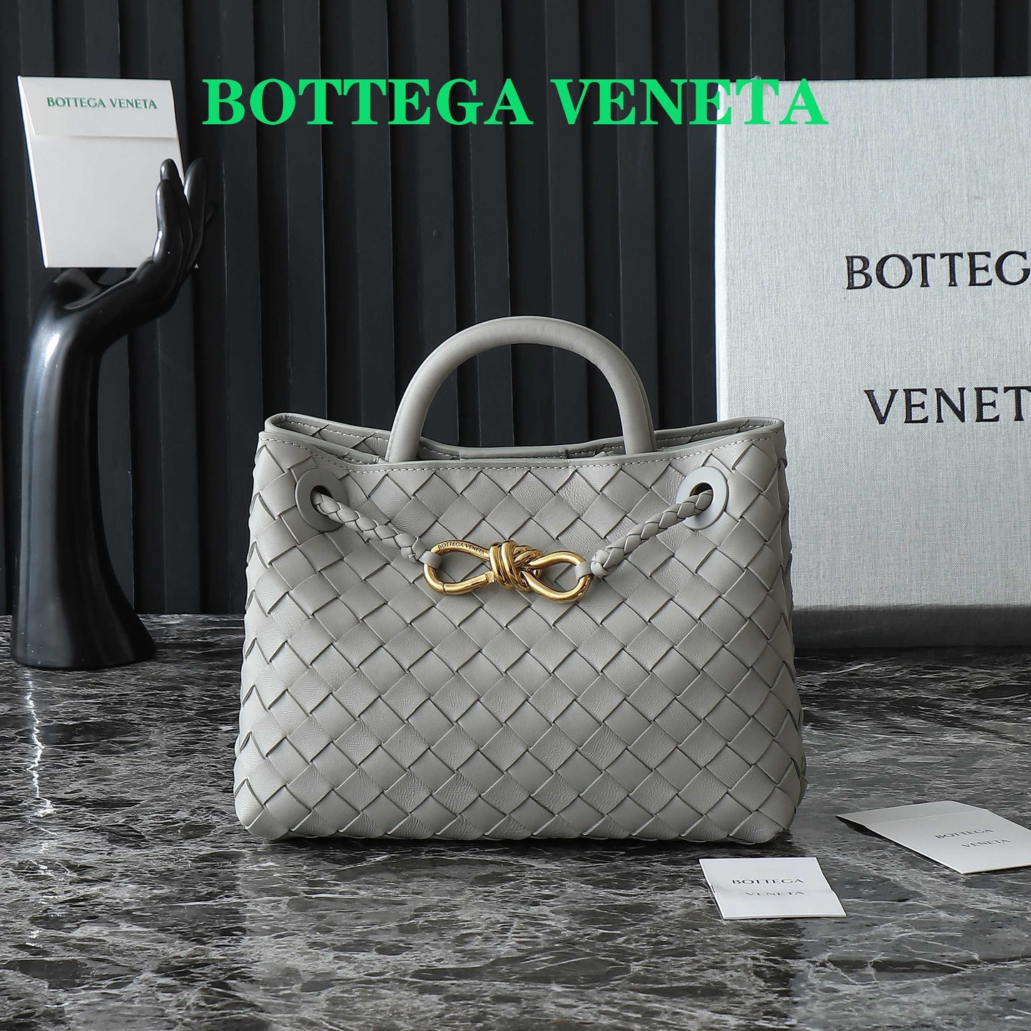 BV 2025 Andiamo 25cm Sterling Color Lambskin